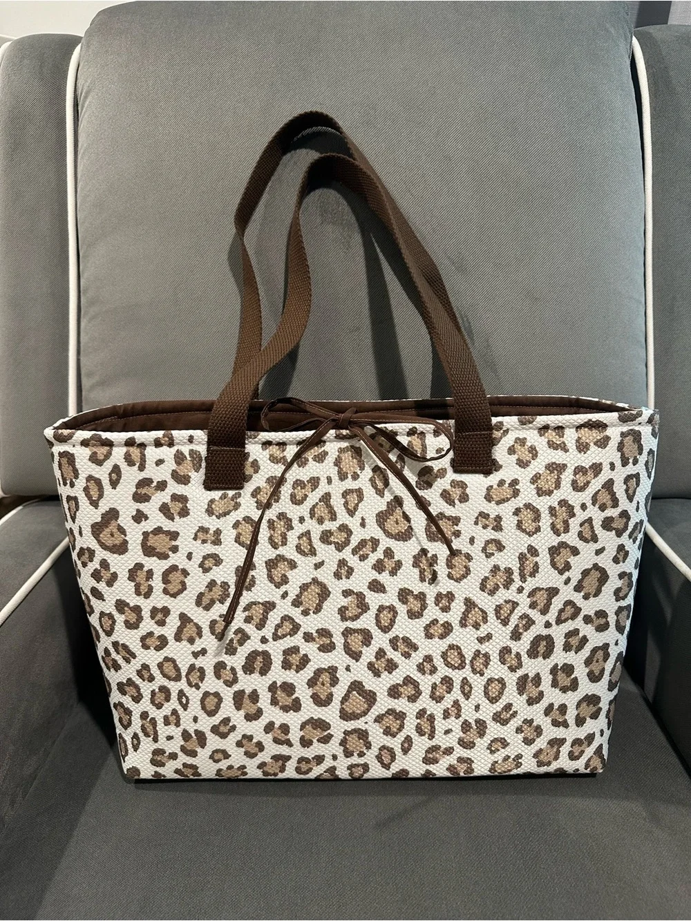 Leopard Print Tote Bag Hand Crafted